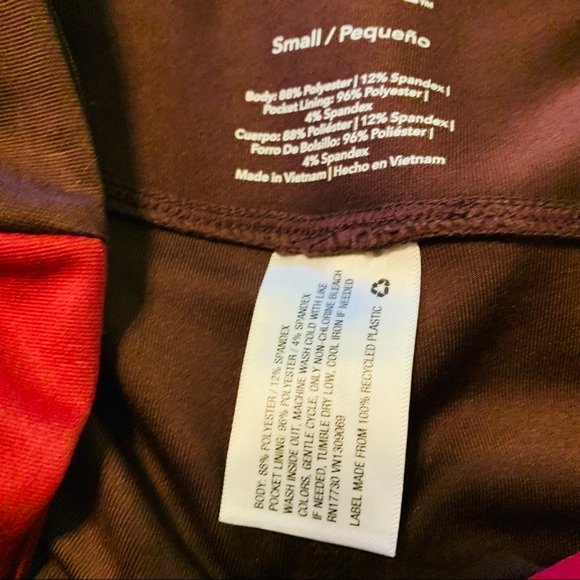 ⭐️ JOYLAB Maroon & Pink Stripe Leggings - Picture 7 of 7